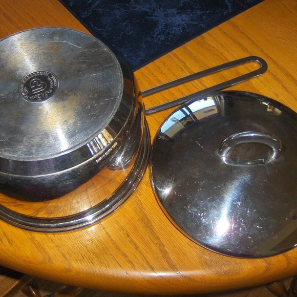 Barazzoni 2 Quart Pan Stainless Steel Induction Gas Electric Made in Italy - Picture 6 of 8